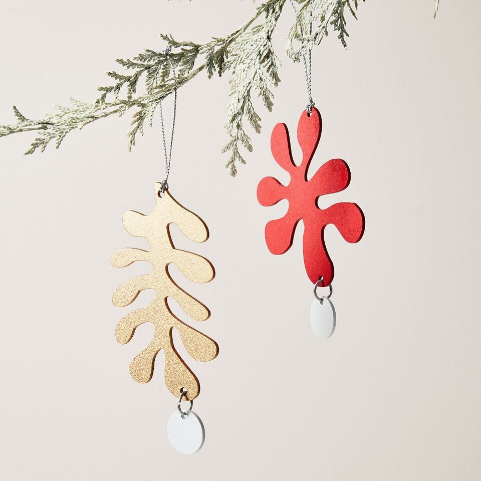 Abstract Greenery Baubles West Elm UK